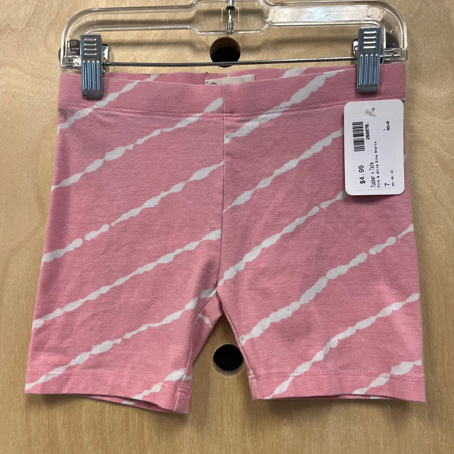 Pink & White Bike Shorts