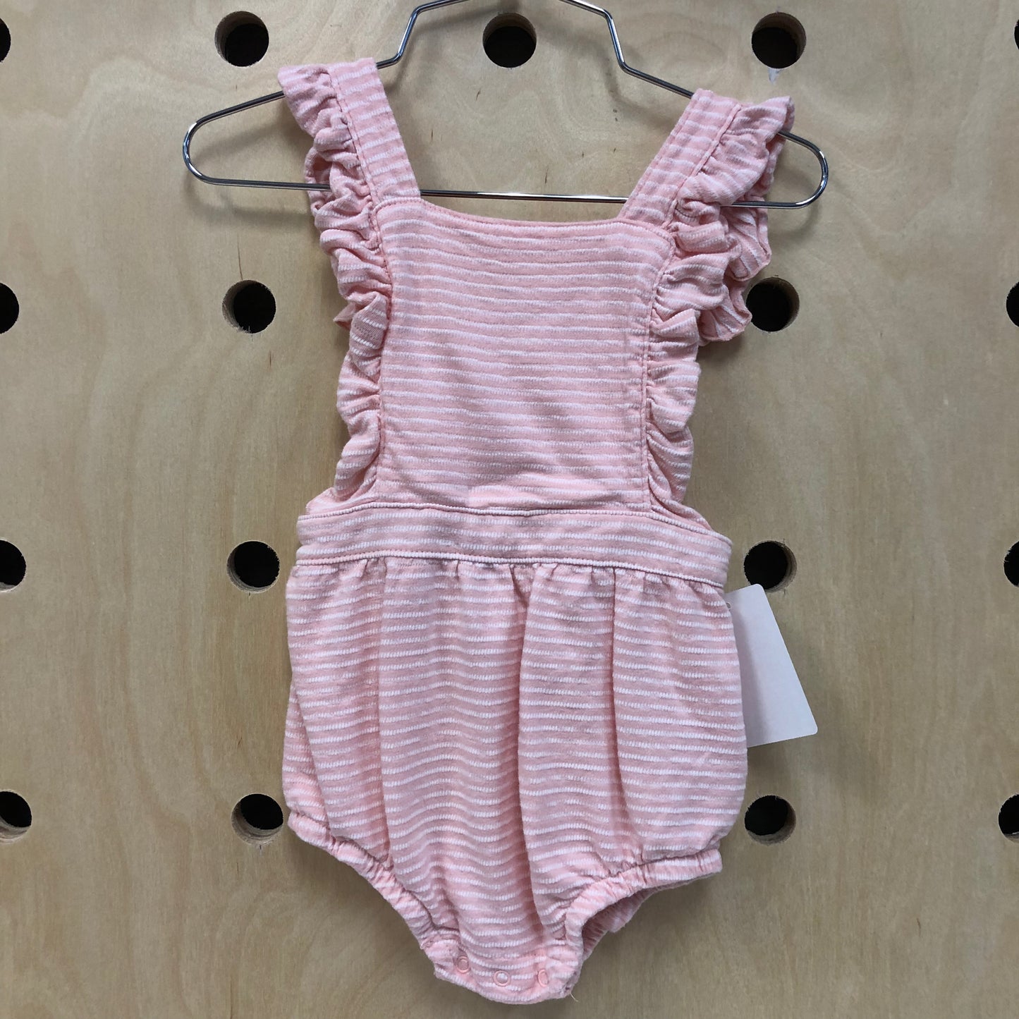 Pink Striped Romper