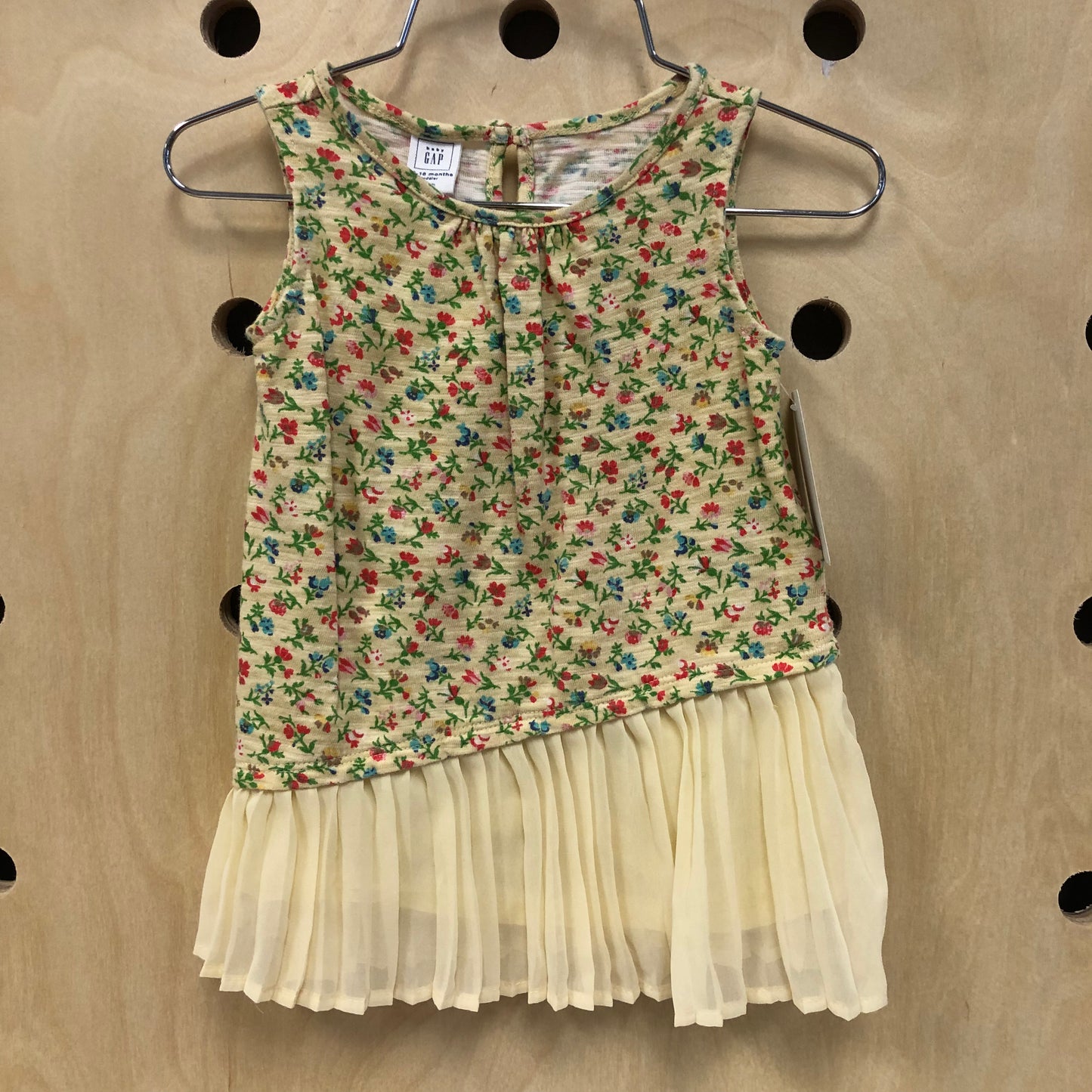Yellow Floral Tulle Dress