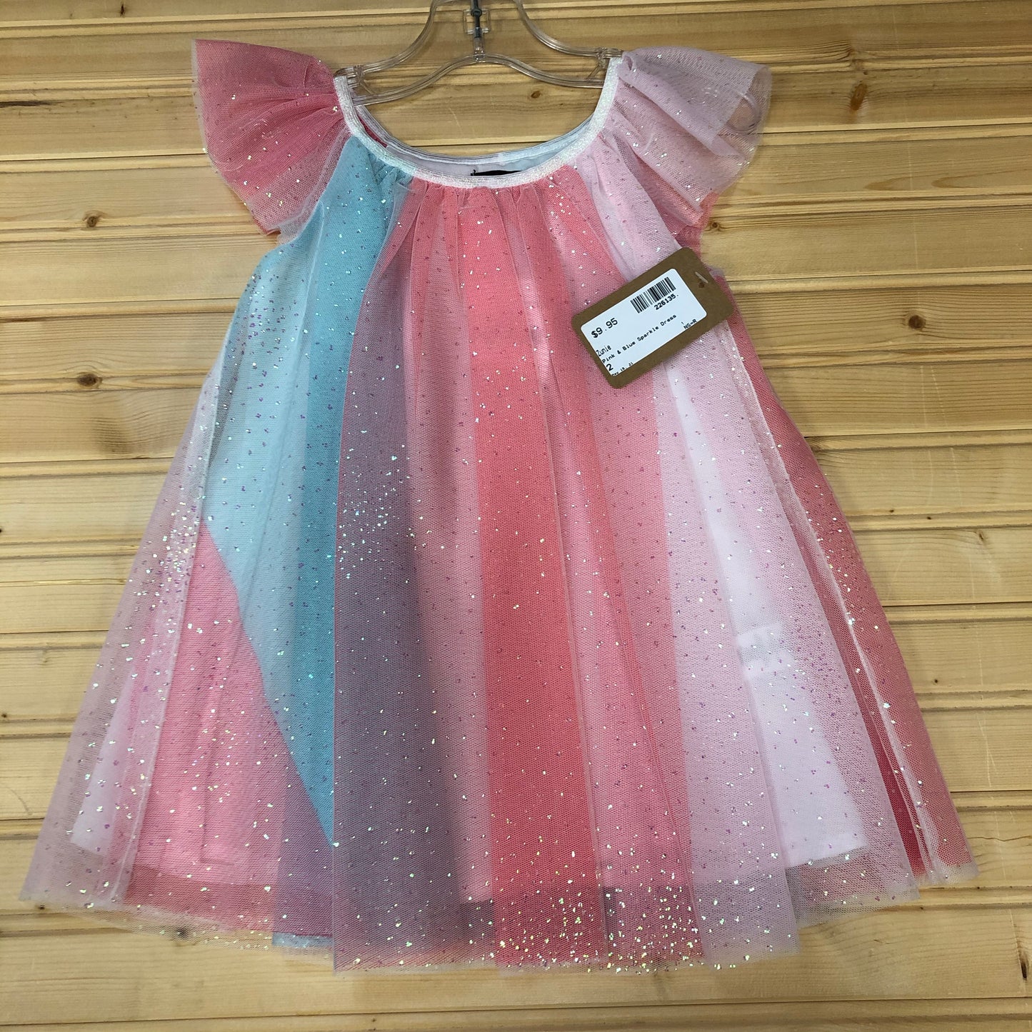 Pink & Blue Sparkle Dress