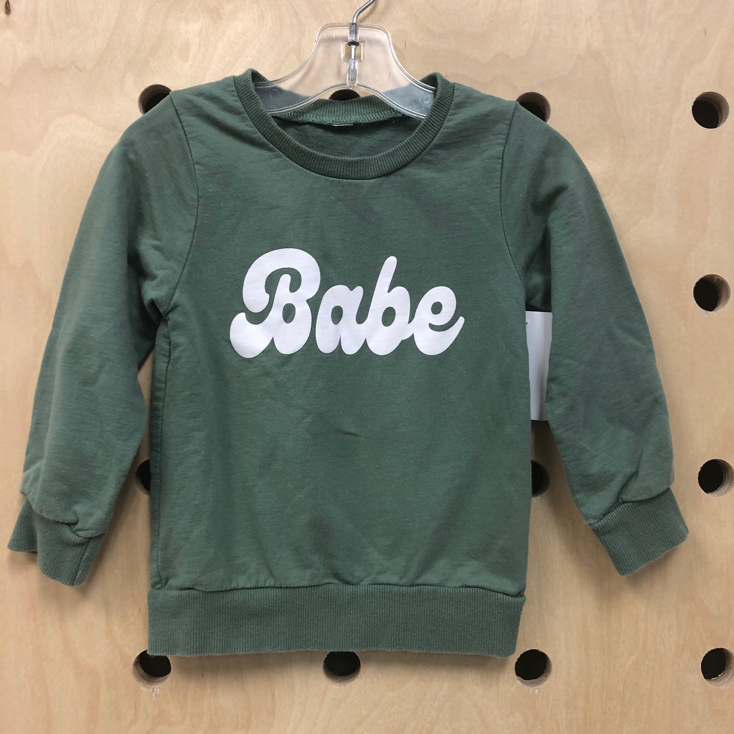Green 'Babe' Sweatshirt