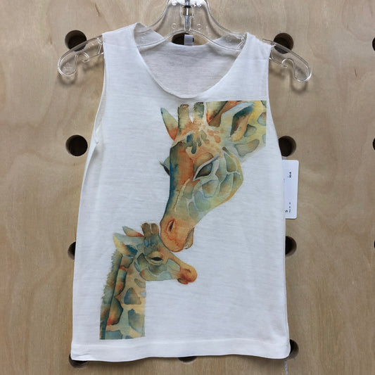 Cream Silky Giraffe Tank