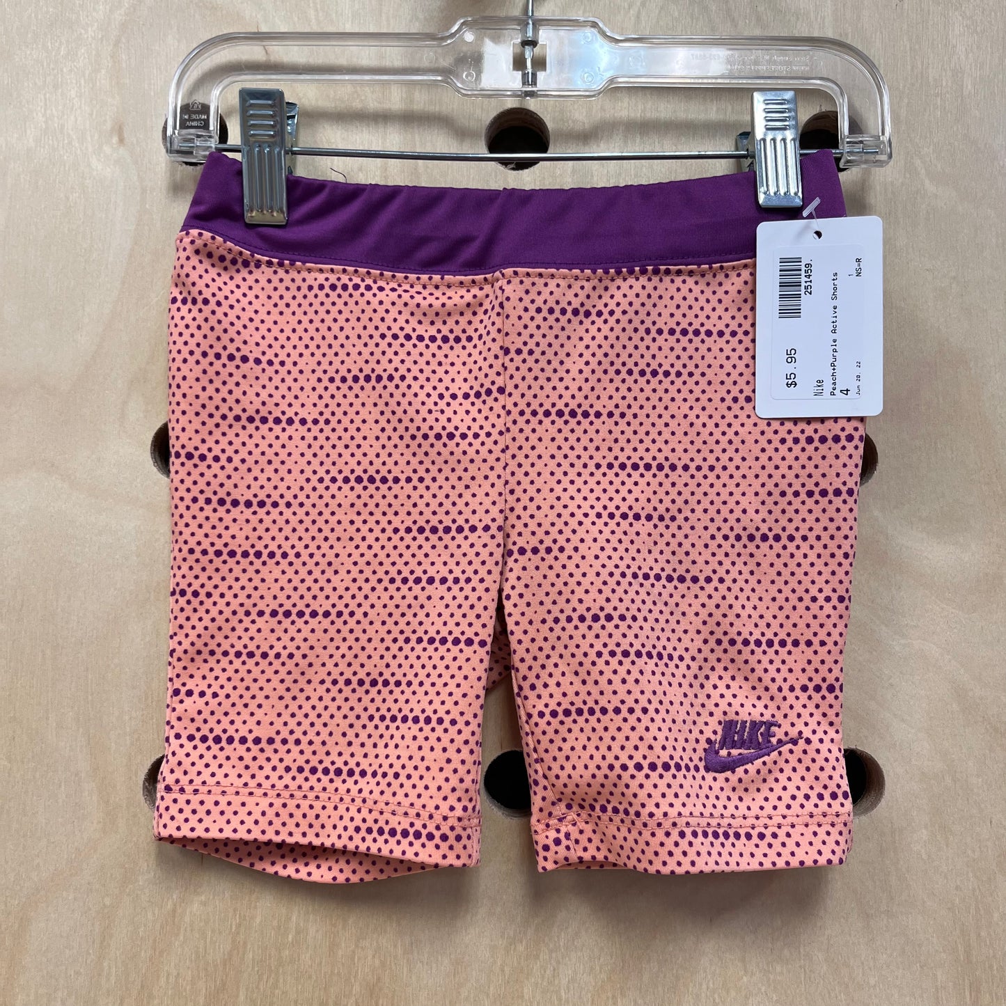 Peach+Purple Active Shorts