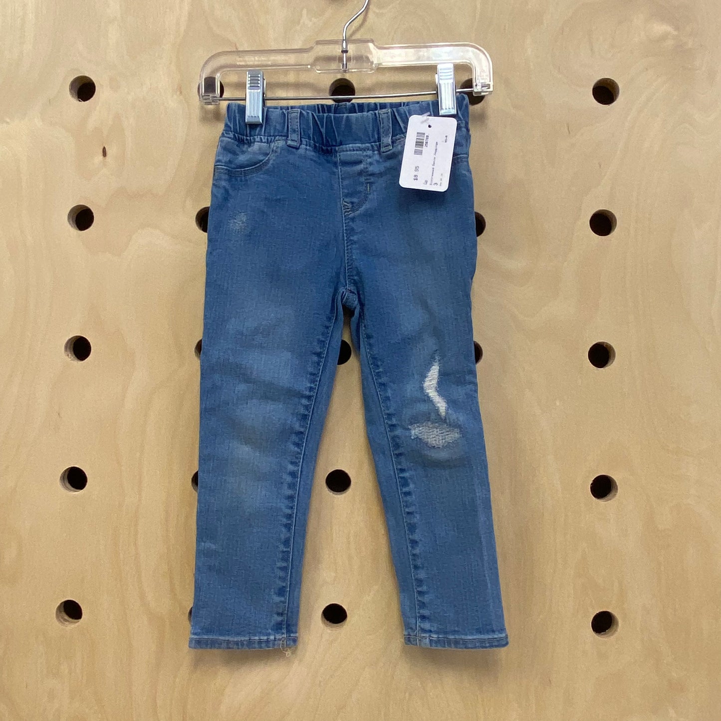 Distressed Denim Jeggings
