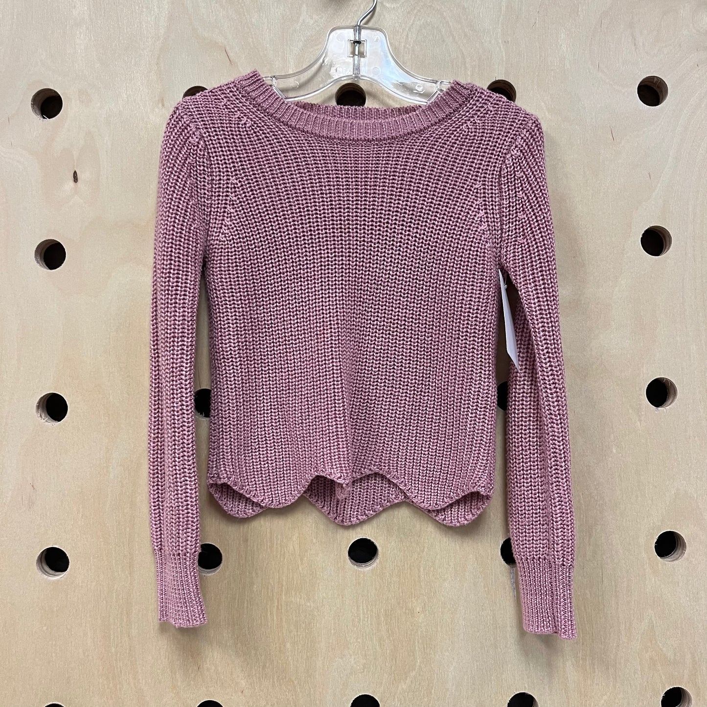 Pink+Foil Thread Sweater