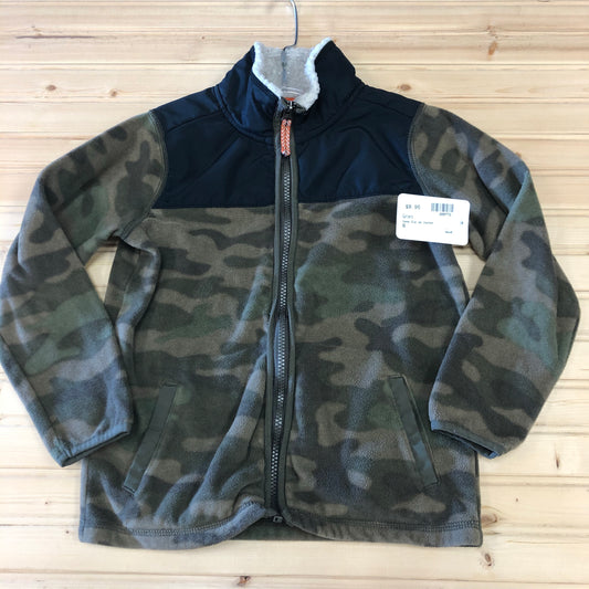 Fleece Camo Zip Up Jacket