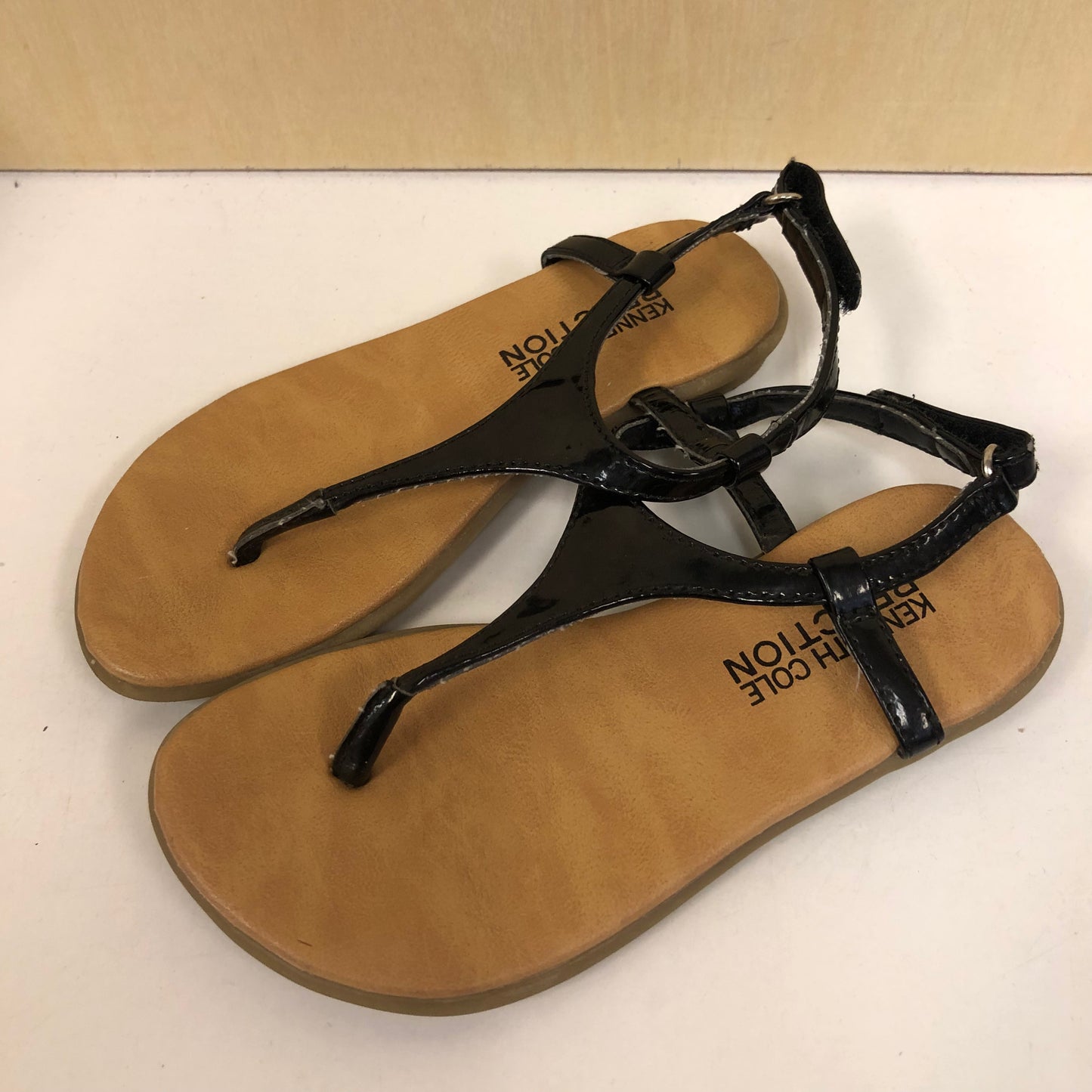 Black T-Strap Sandals