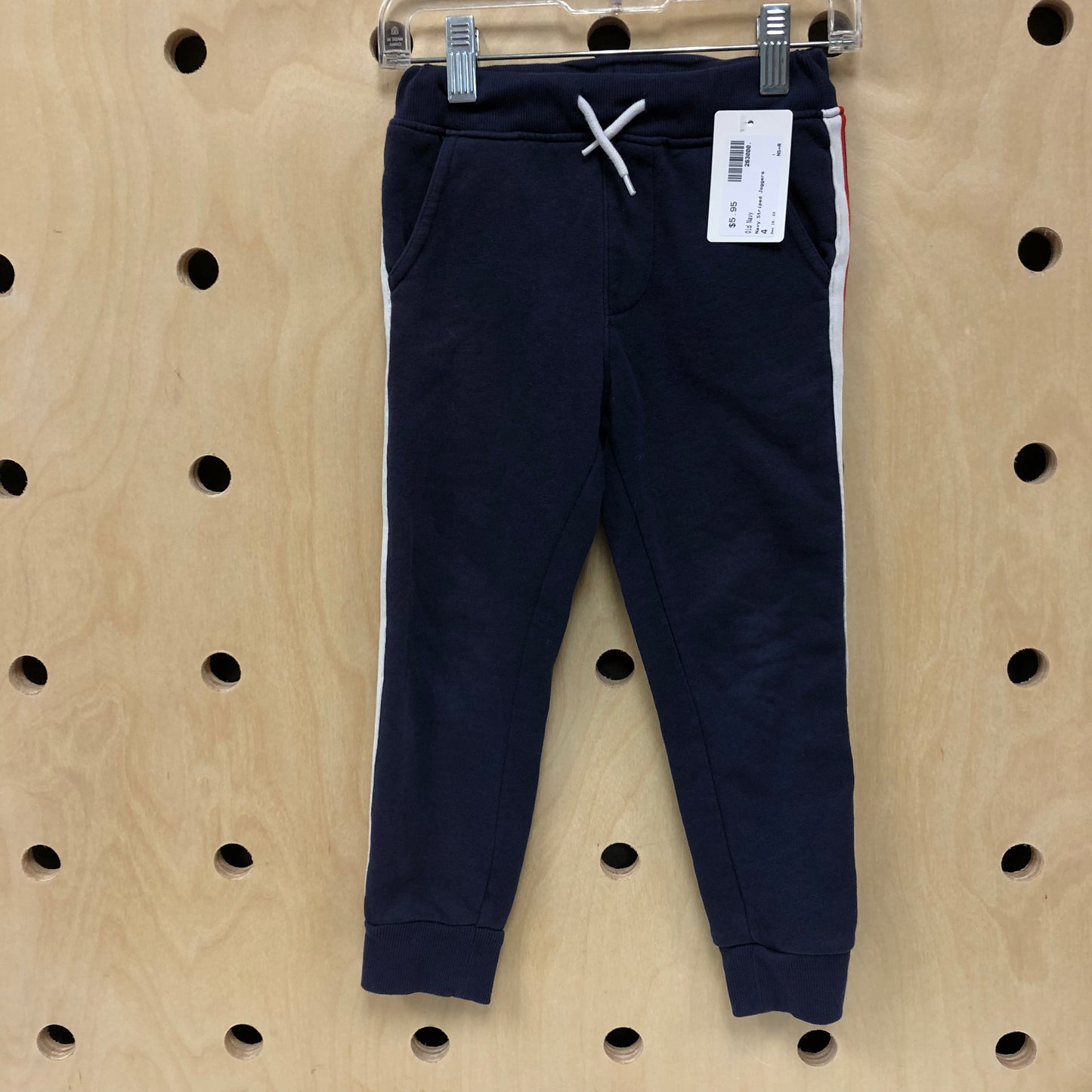 Navy Striped Joggers