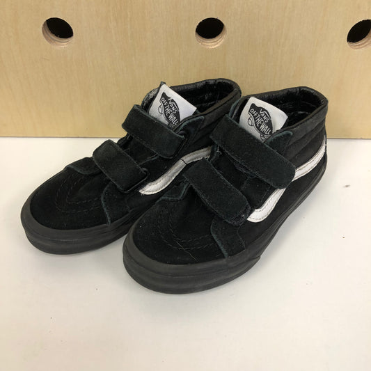 Black & White Velcro Hi Tops