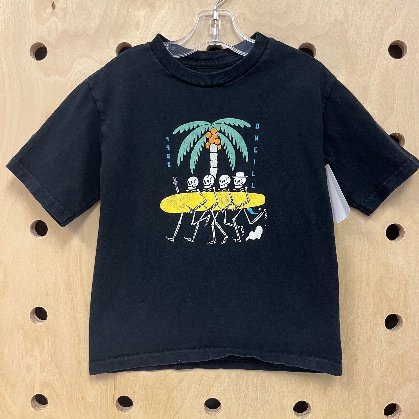 Black Surf Skeleton Tee