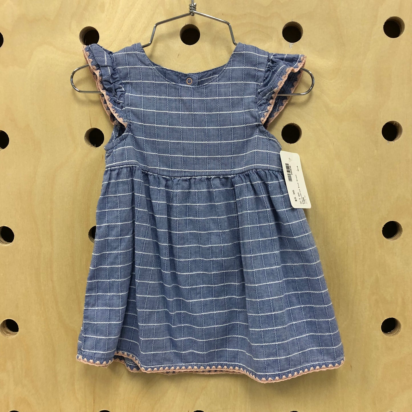 Embroidered Blue Dress