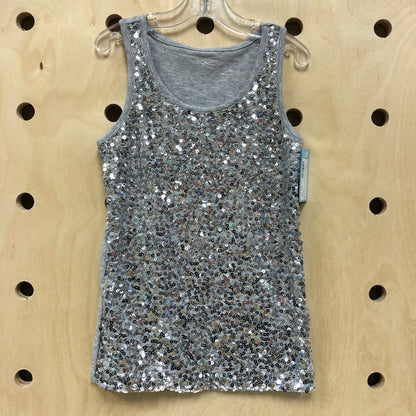 Grey + Silver Sequins Tank