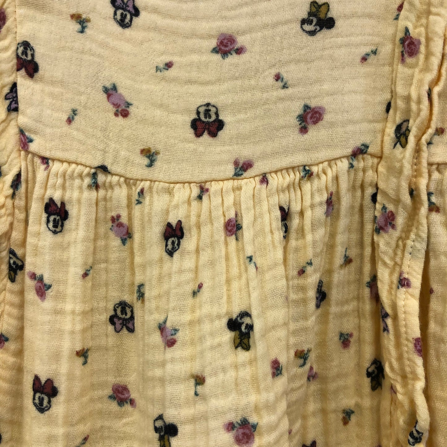Yellow Gauze Minnie Top