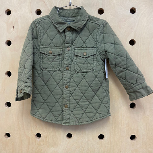 Army Green Quilted Jacket