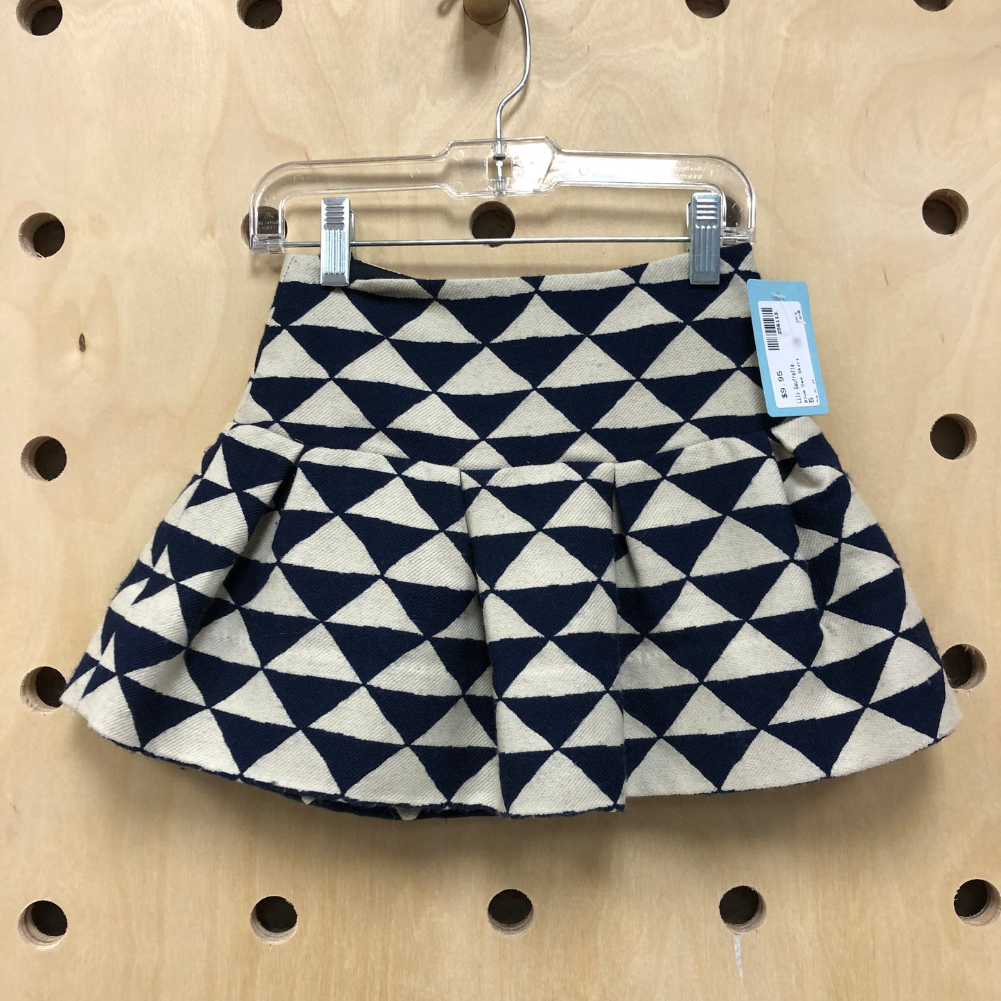 Blue Geo Skirt