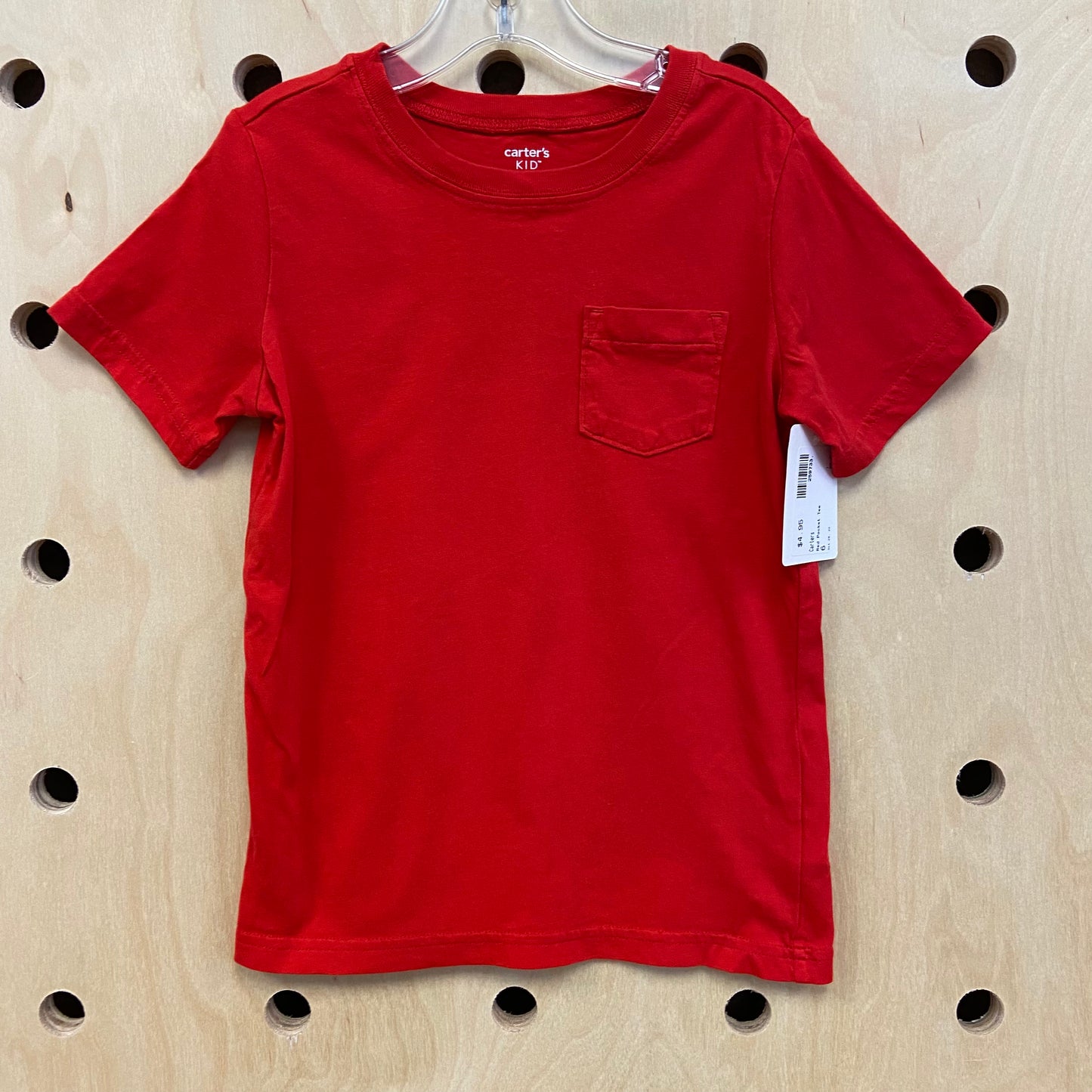 Red Pocket Tee