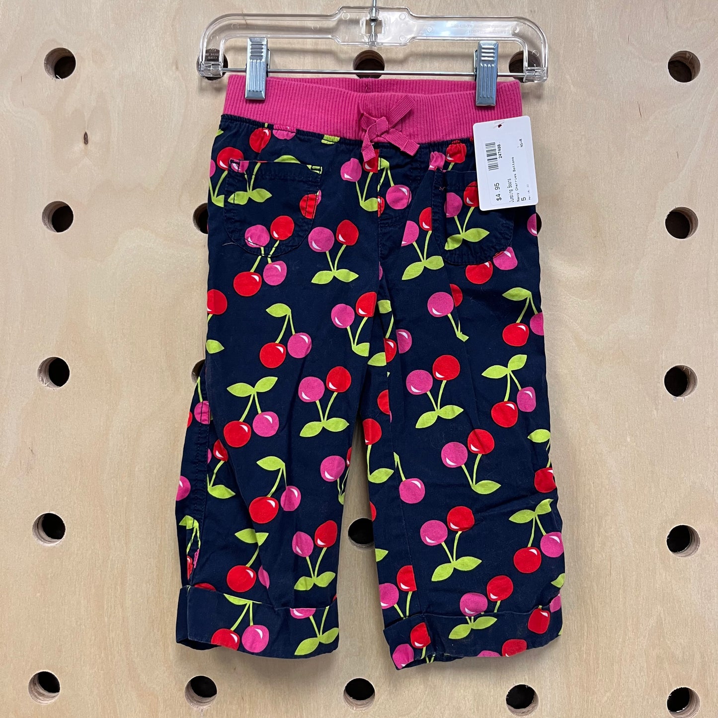 Navy Cherries Bottoms