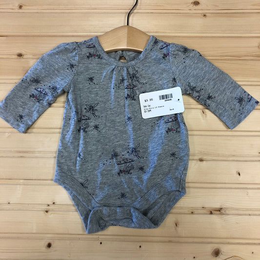 Grey Fairy LS Onesie