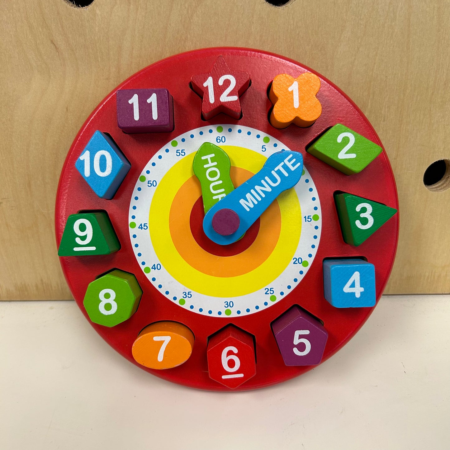 Shape Sorting Clock