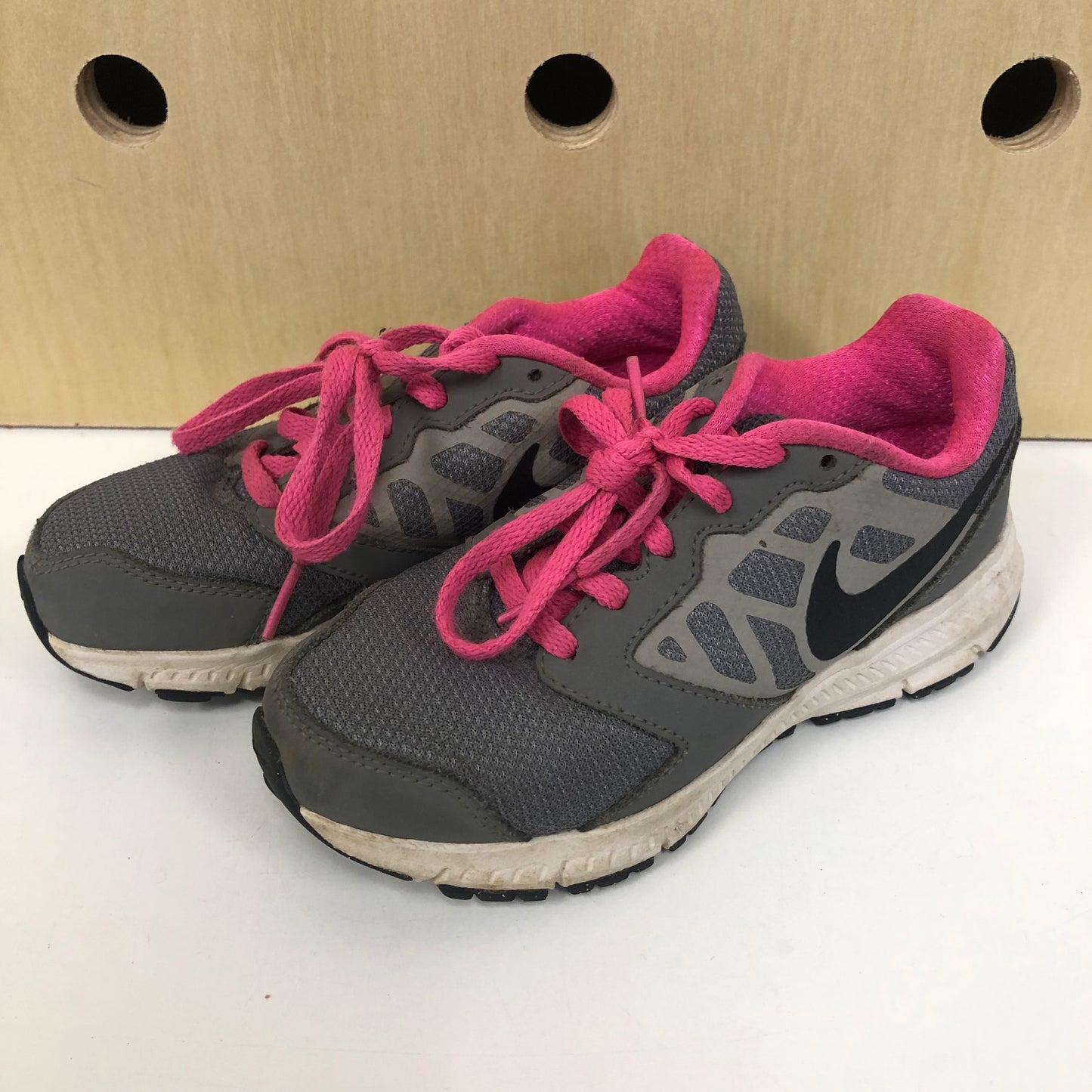 Grey & Pink Sneakers