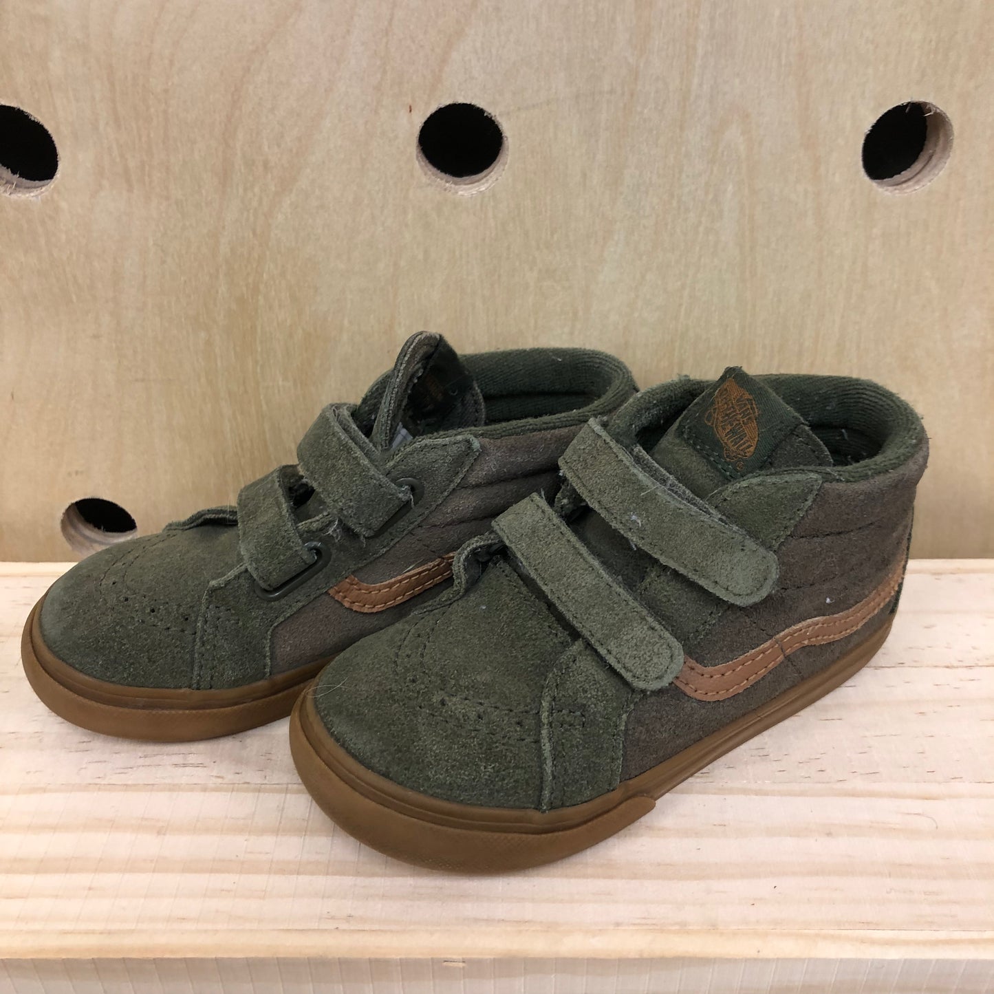 Green Velcro Hi Tops