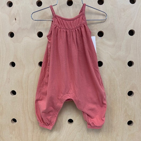Coral Harem Romper