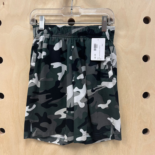 Green Camo Athletic Shorts