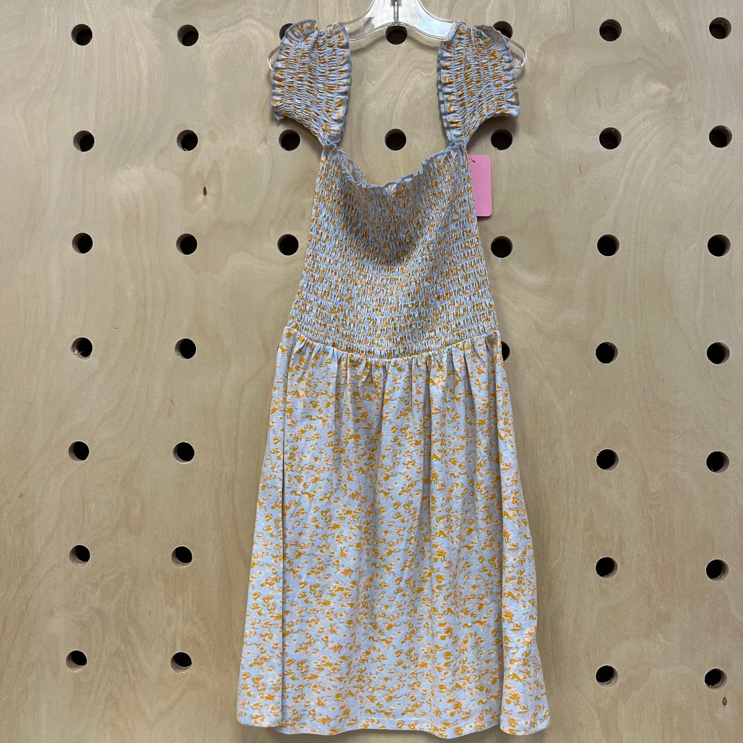 Blue & Yellow Smocked Dress