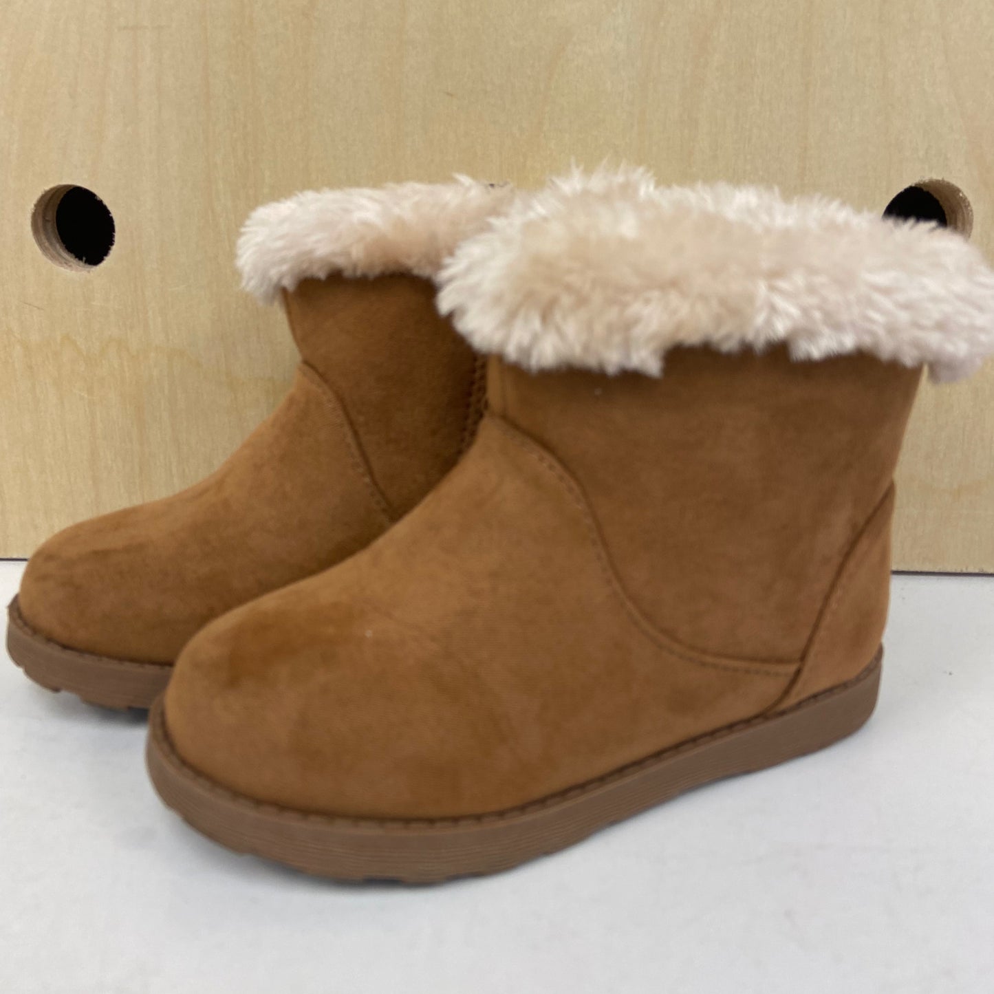 Brown Faux Fur Boots