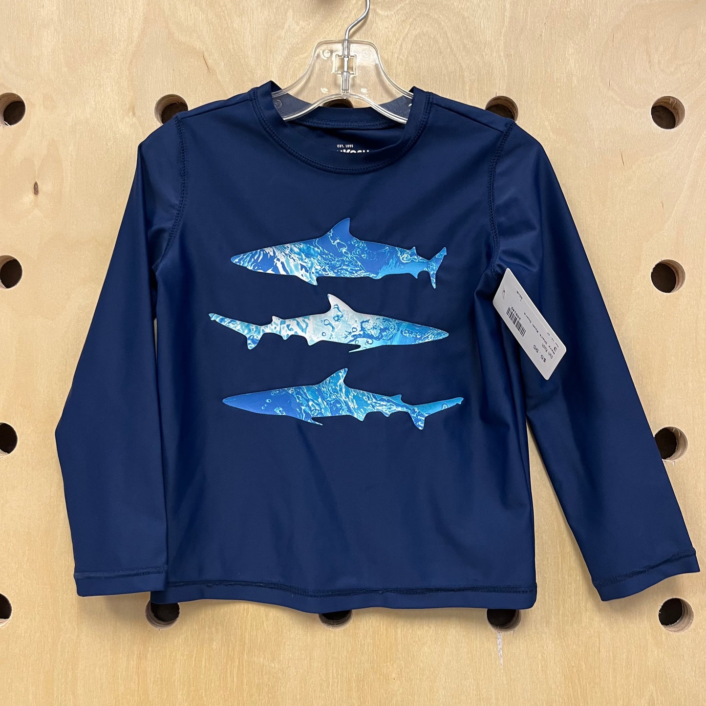 Navy Shark Rash Guard