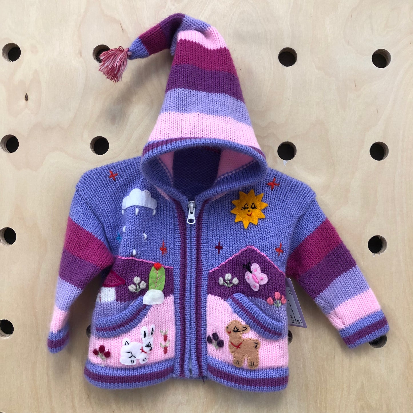 Pink + Purple Peruvian Sweater