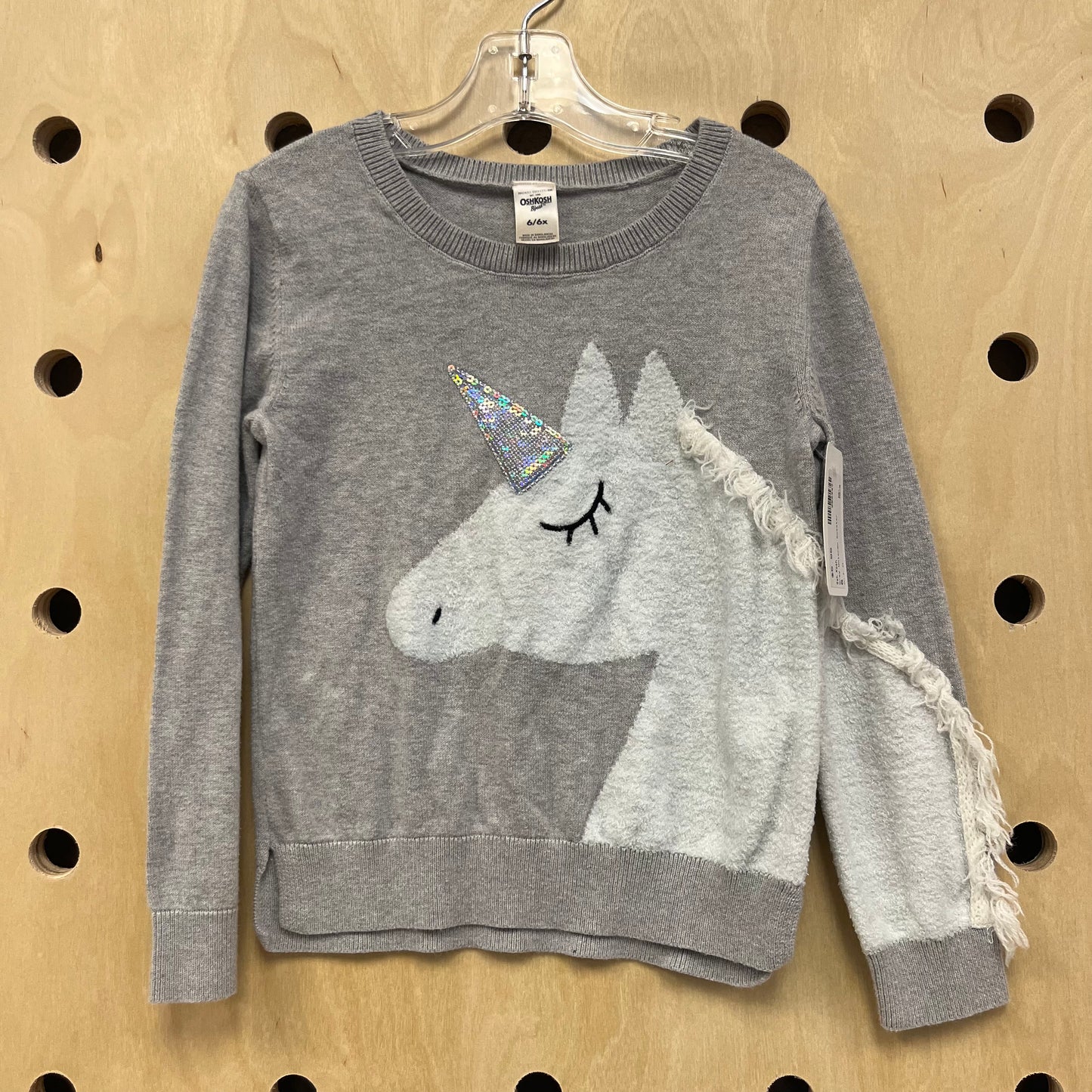 Grey Unicorn Sweater