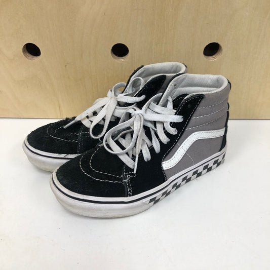 Black + Grey Chex Hi Tops