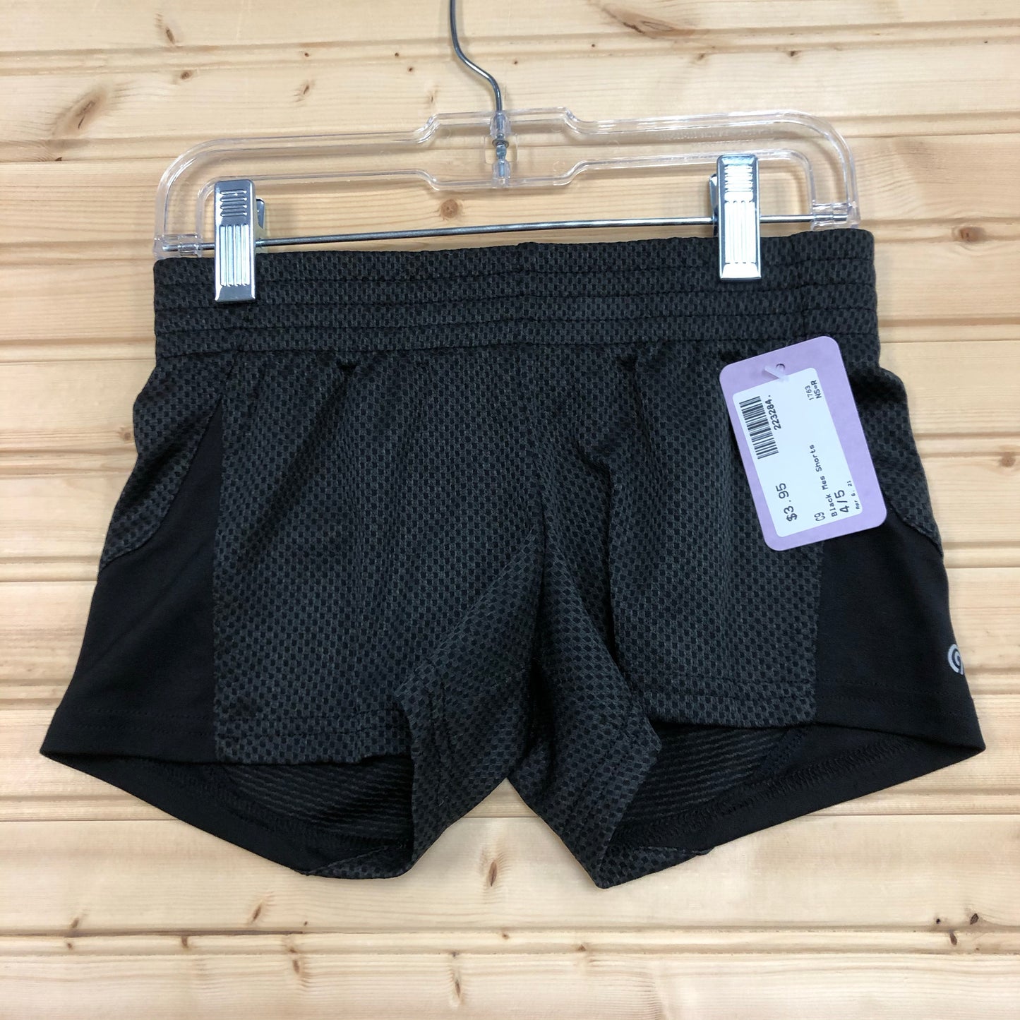 Black Mesh Shorts