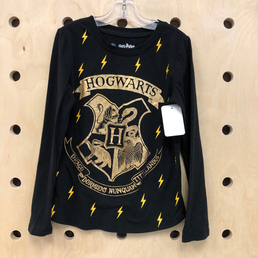 Black + Gold Hogwarts LS Tee