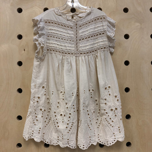 Cream Eyelet Tunic