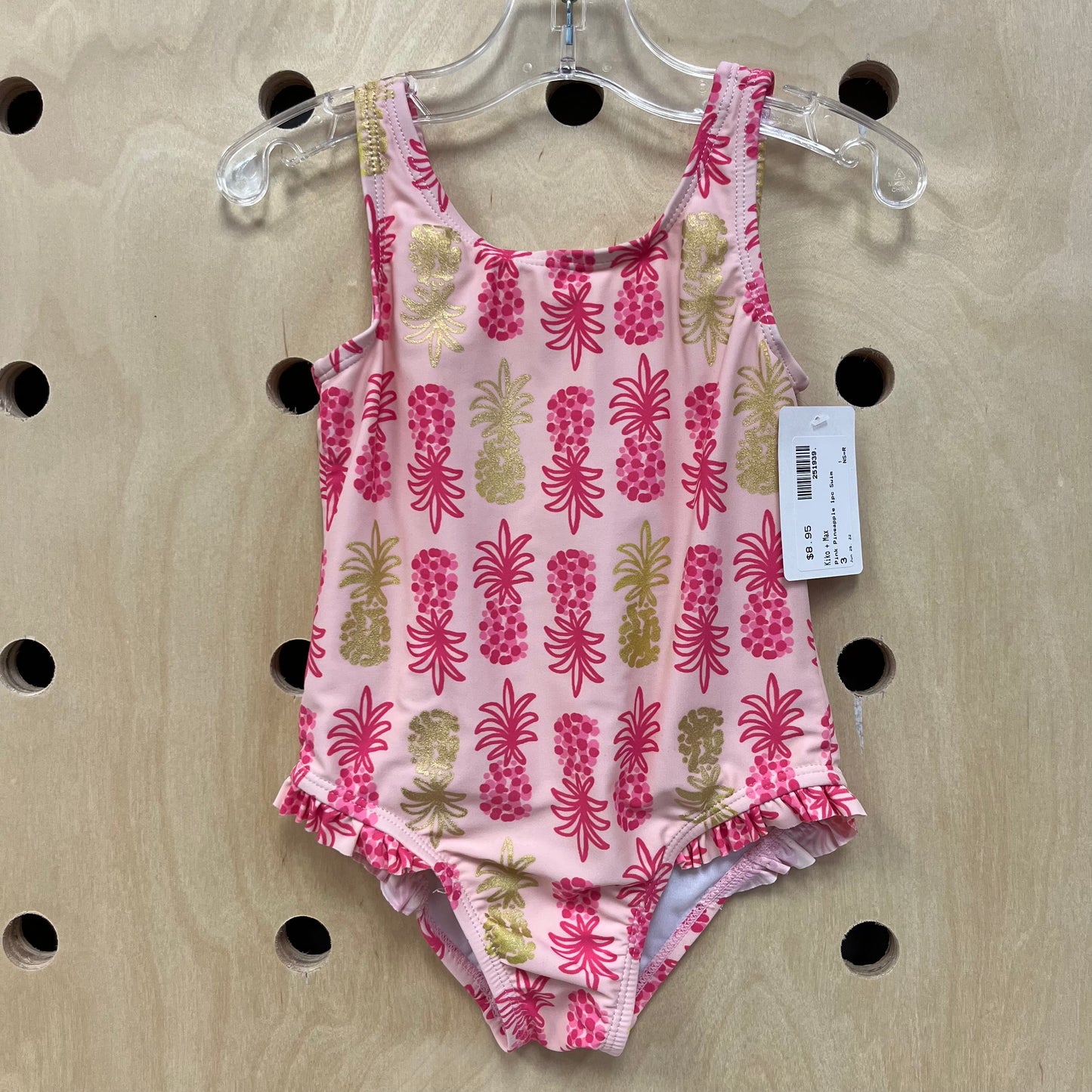 Pink Pineapple 1pc Swim