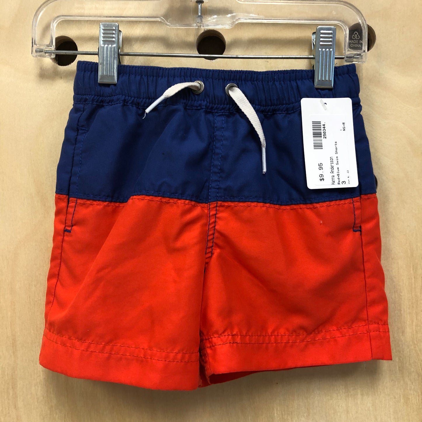 Red+Blue Swim Shorts