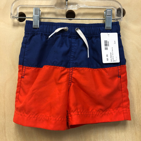 Red+Blue Swim Shorts