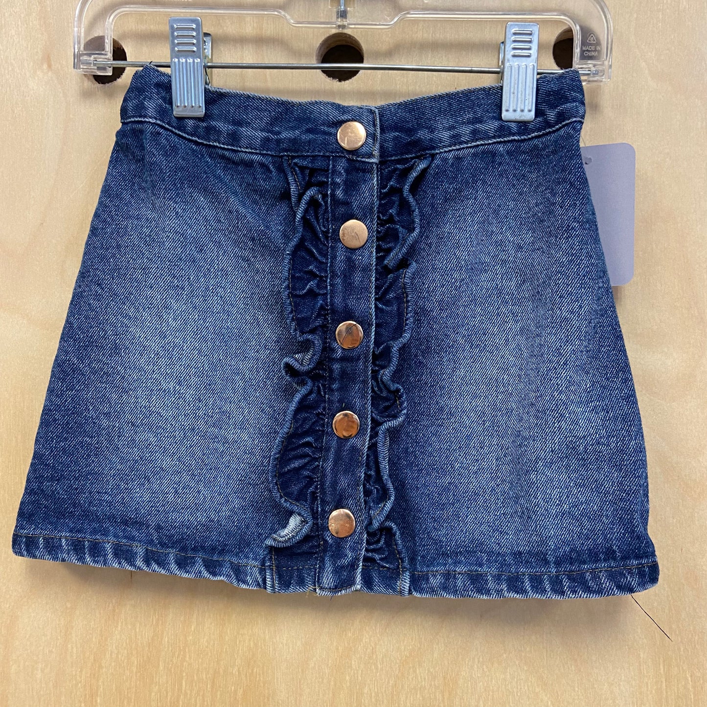 Denim Button Skirt