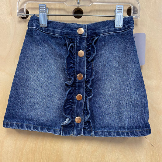 Denim Button Skirt