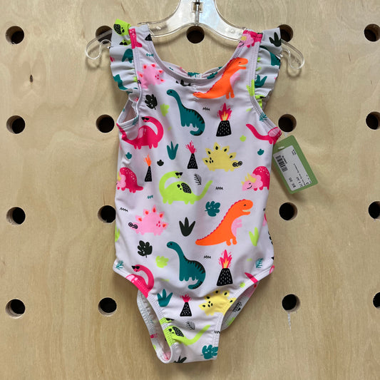 White Dino Swimsuit