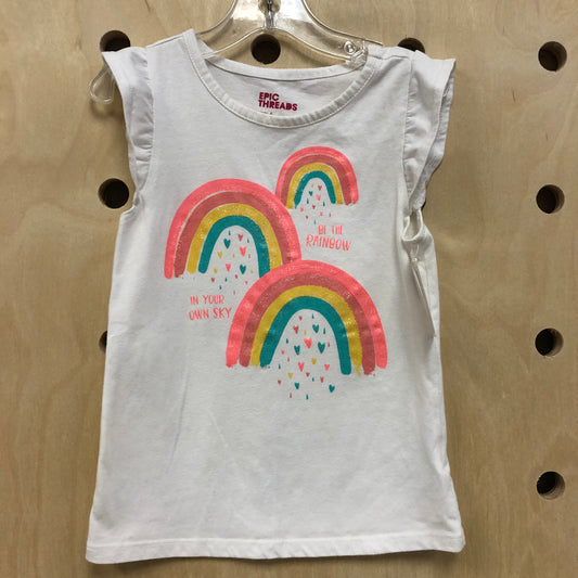 Be the Rainbow White Tank