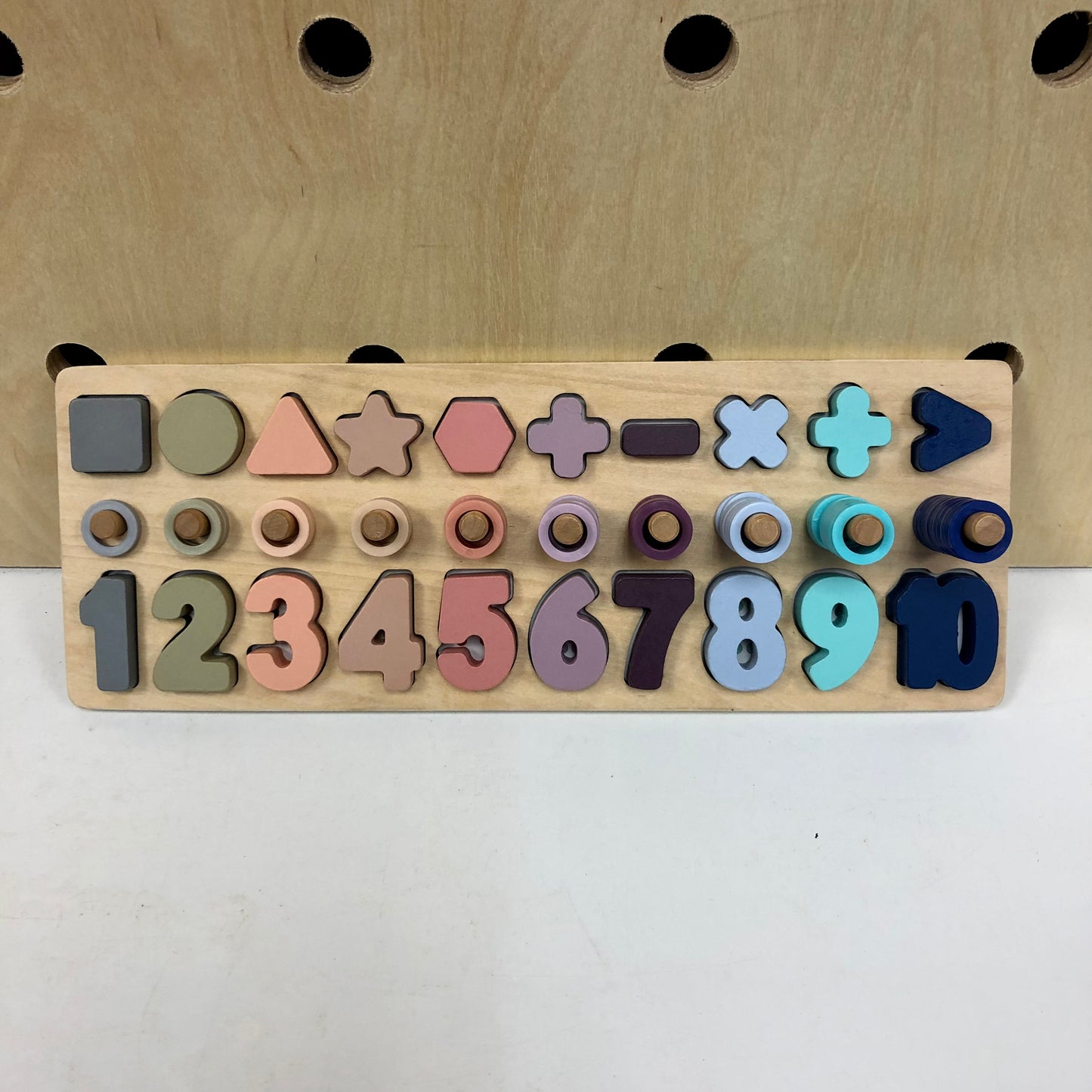 Color Number + Shape Sorter
