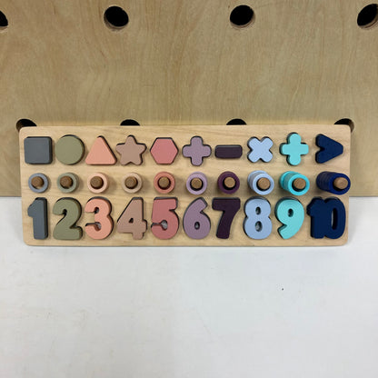 Color Number + Shape Sorter