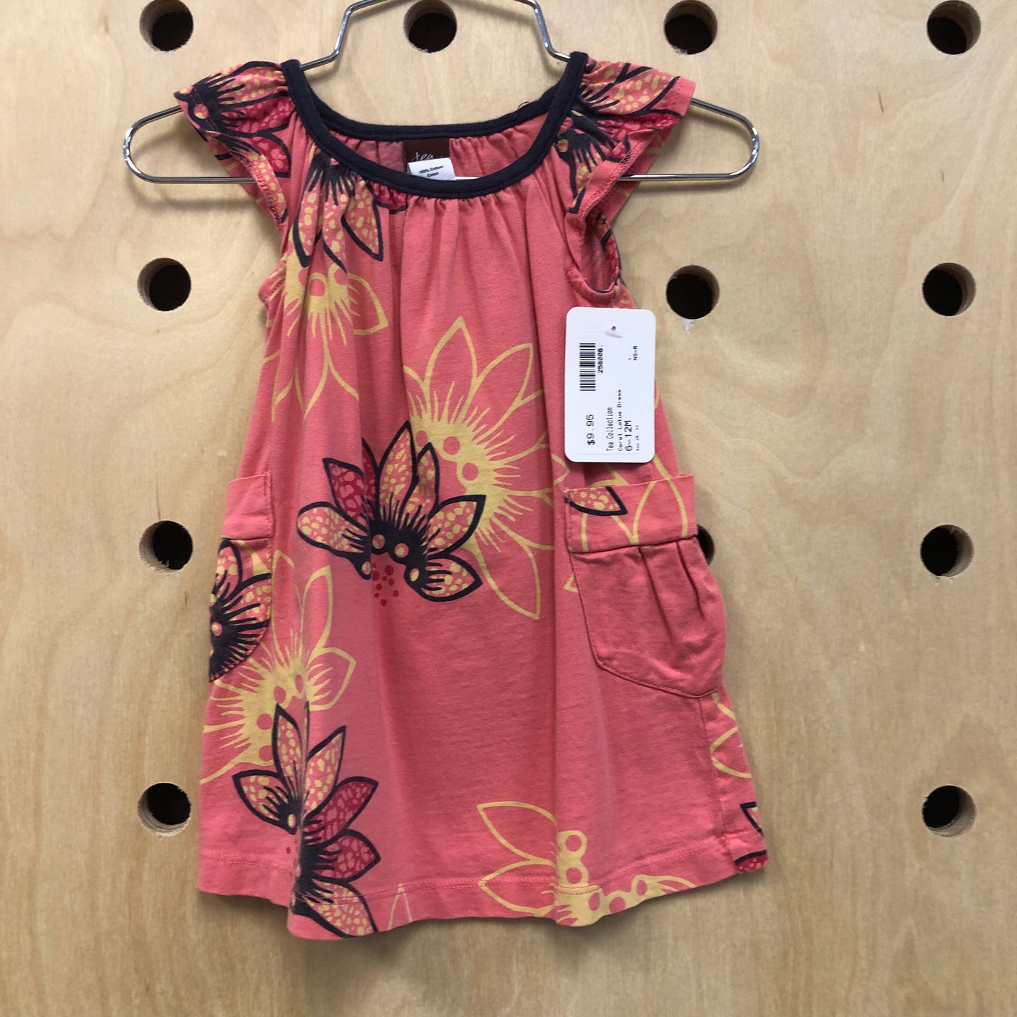 Coral Lotus Dress