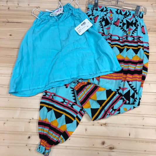 Turquoise Tribal Outfit