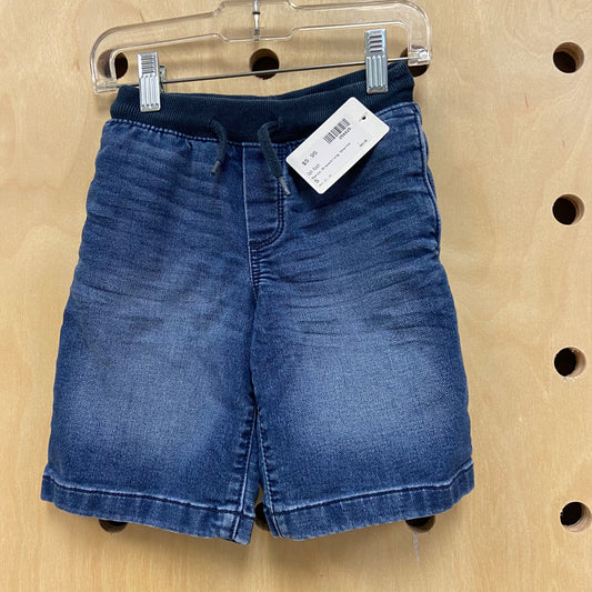 Denim Drawstring Shorts