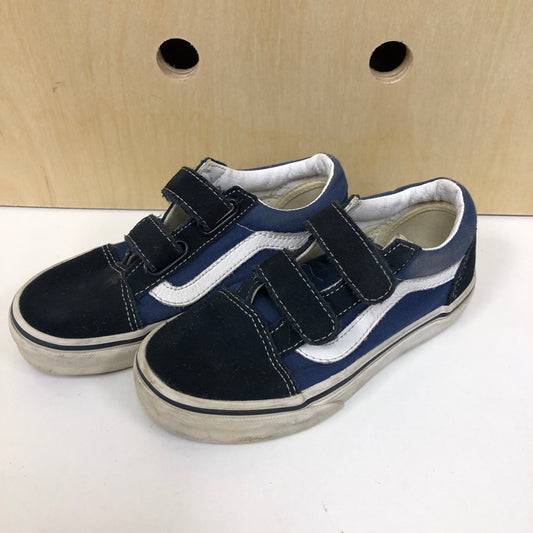 Black + Blue Velcro Sneakers