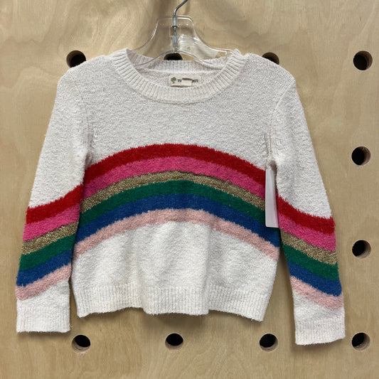 Cream Rainbow Sweater